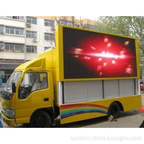 Waterproof big board outdoor Truck Mounted LED Screen for a